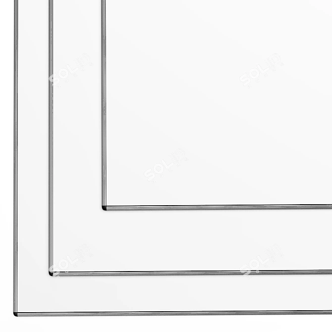 Elegant Turri ECLIPSE Wool-Silk Rug 3D model image 3