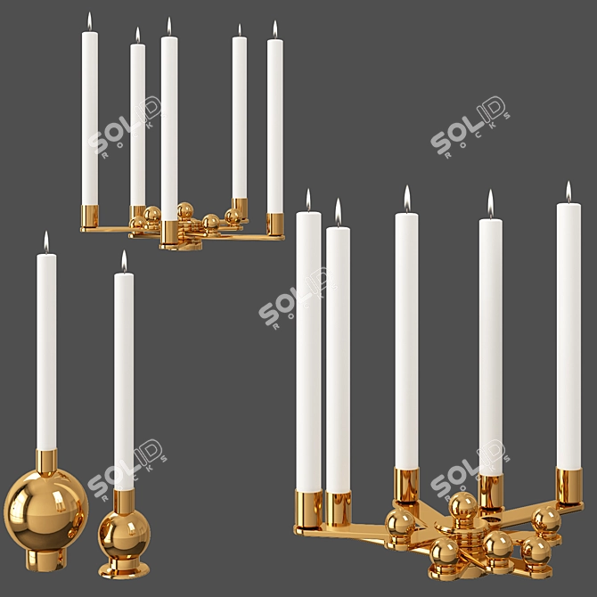 Remix Vol.1 Candlestick: A Fusion of Design Elegance 3D model image 1