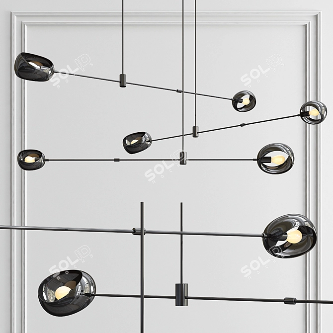 Elegant Acaba No 435 Pendant 3D model image 1