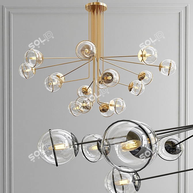 Bubble Bliss Pendant 3D model image 1