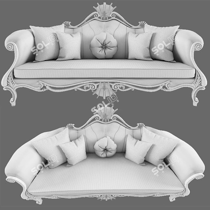 Classic Atlas Sofa: Timeless Elegance for Your Home 3D model image 3