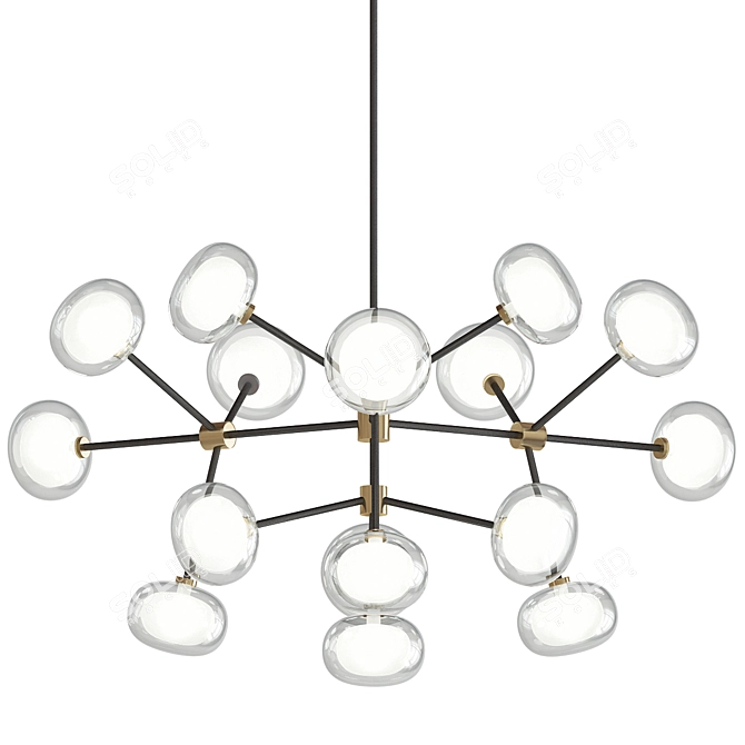 Dazzling NABILA Pendant Chandelier 3D model image 1