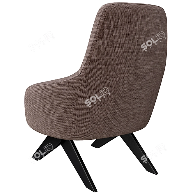 Van Duysen's Marlon - Fabric armchair 3D model image 2