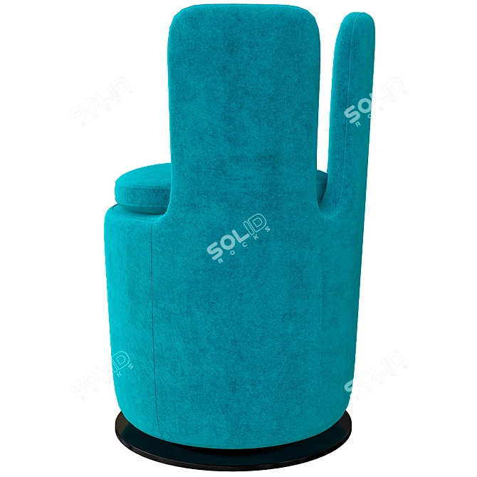 Stylish Swivel Armchair: Arflex MOJO 3D model image 2