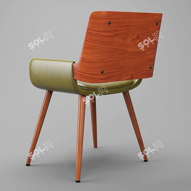 Modern Green Leisure Chair 3D model image 2