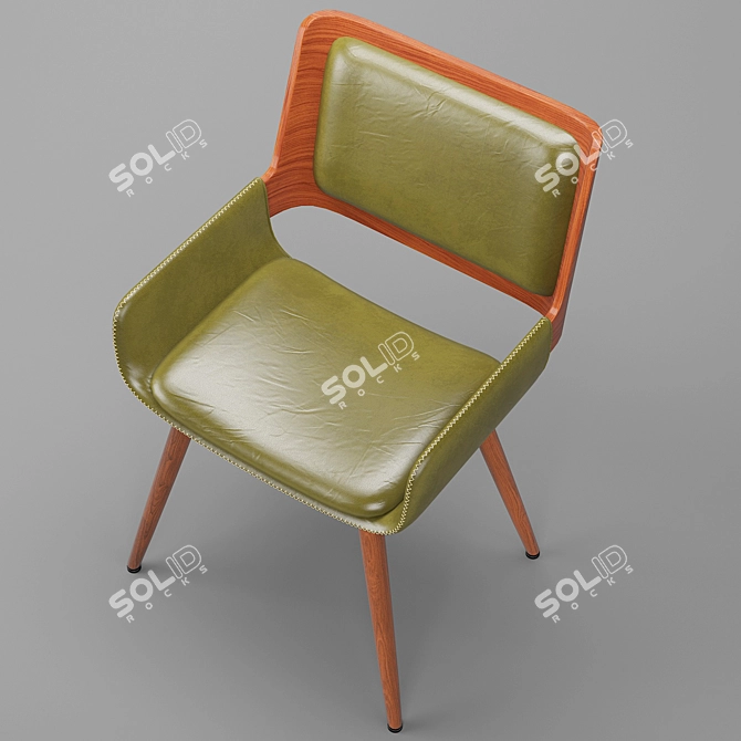 Modern Green Leisure Chair 3D model image 3