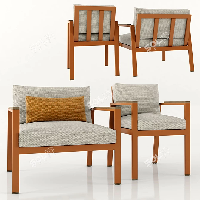 Eternal Elegance: Timeless Lounge & Dining Chairs 3D model image 1