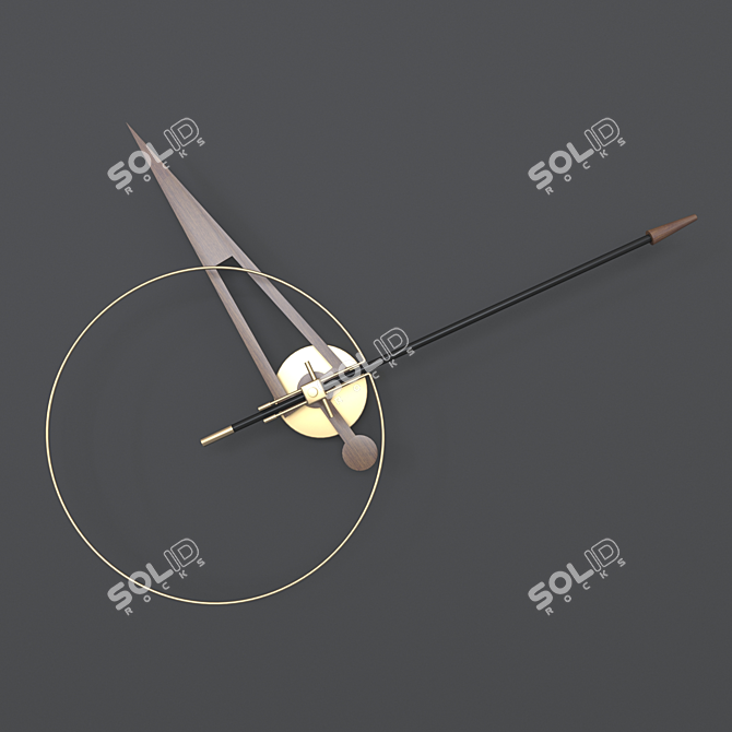 Nomon Cris: Modern Stylish Clock 3D model image 1