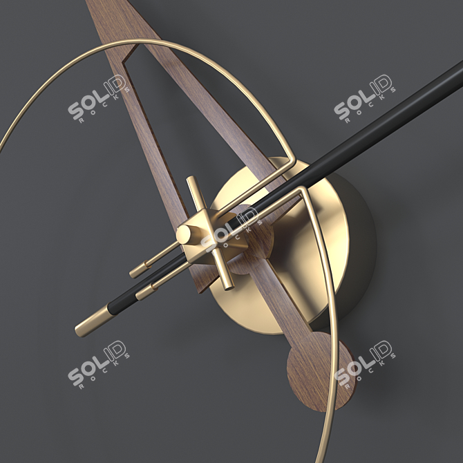 Nomon Cris: Modern Stylish Clock 3D model image 2