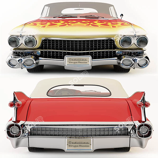 Luxury Cadillac Coupe de Ville: High-Poly 3D Max 2009 3D model image 2