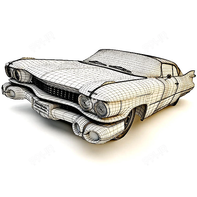 Luxury Cadillac Coupe de Ville: High-Poly 3D Max 2009 3D model image 3