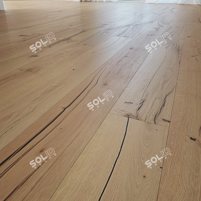 Selene Oak Wood Flooring 3D model image 1