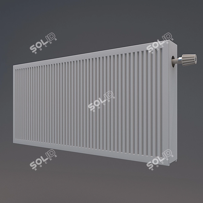 Steel Heating Radiator 3D model image 1