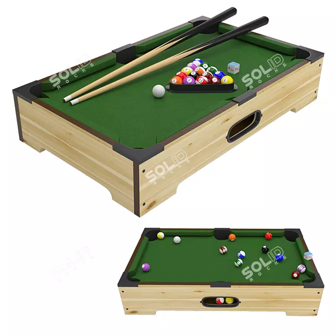 FunSize Billiards: Kid's Mini Table 3D model image 1