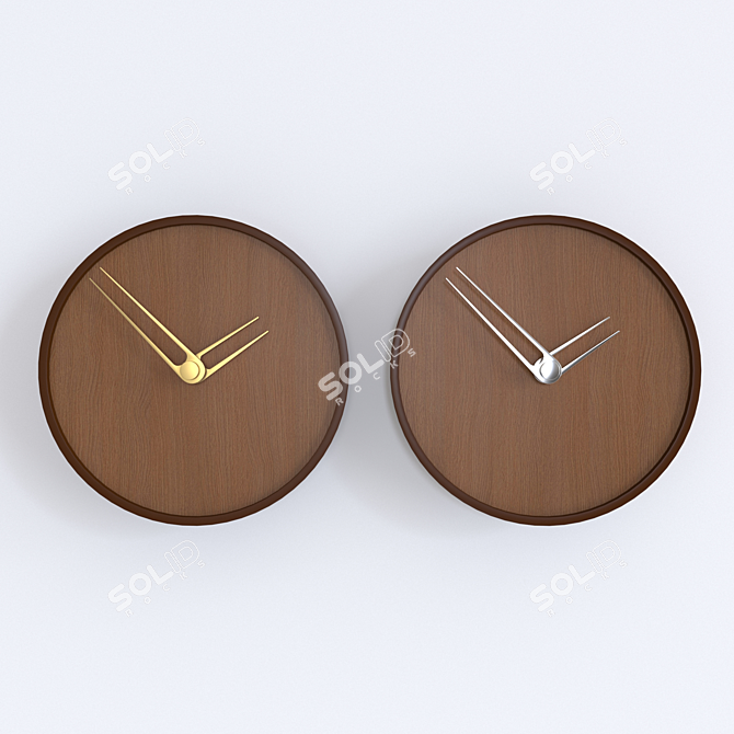 Sleek Contemporary Nomon Jazz Clocks 3D model image 1