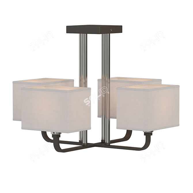MW-Light Prato 101011904: Sleek Modern Ceiling Light 3D model image 1