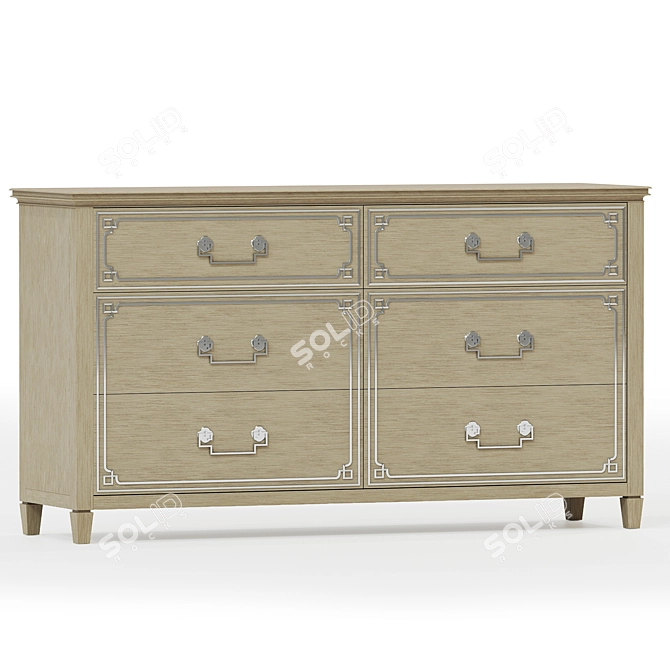 Sophisticated Bernhardt Savoy Dresser 3D model image 1