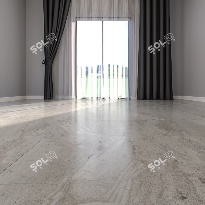 Luxury Marble Floor Tiles 3D model image 2