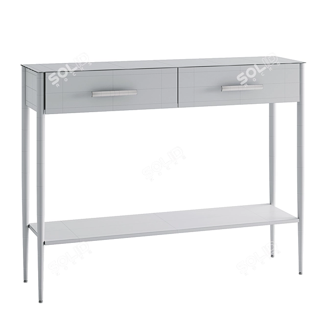 Modern Metalwork Console 3D model image 3