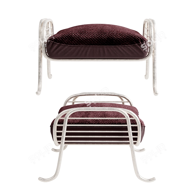 Arpa Footstool: Unwrap Comfort 3D model image 2