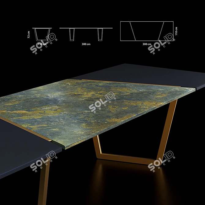 Baxter Pangea: Modern Italian Design 3D model image 2