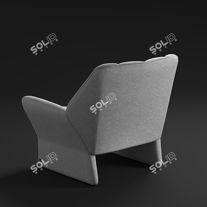 Elegant Hirundo Chair by Busnelli 3D model image 2