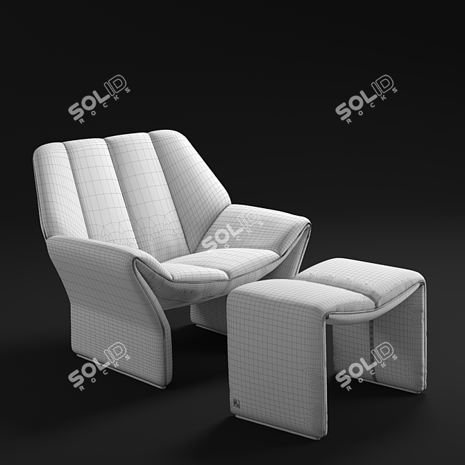 Elegant Hirundo Chair by Busnelli 3D model image 3