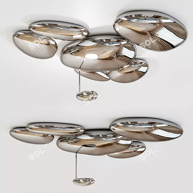 Ethereal Glow: Skydro Ceiling Luminaire 3D model image 1