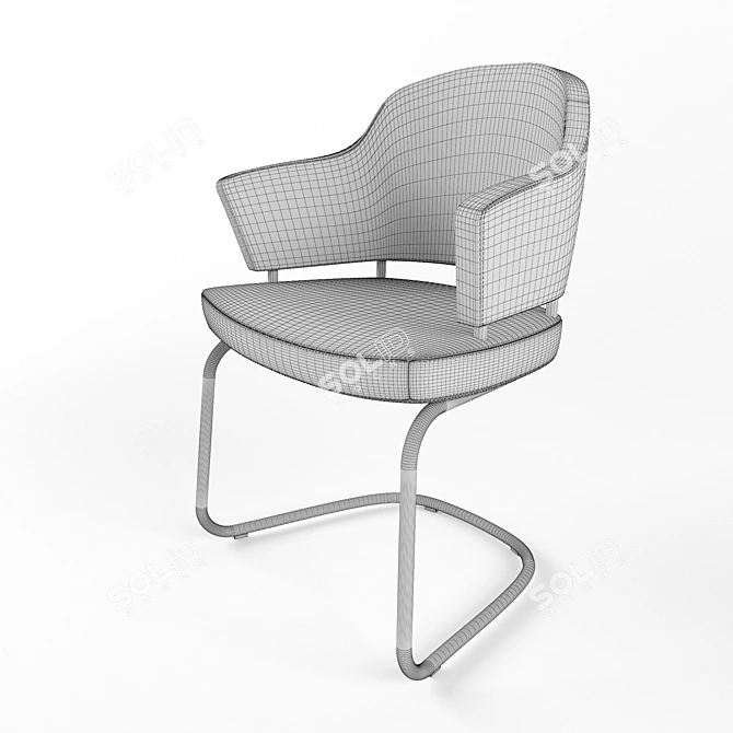 ErgoSeat: Comfortable and Stylish Chair Zidle 3D model image 2