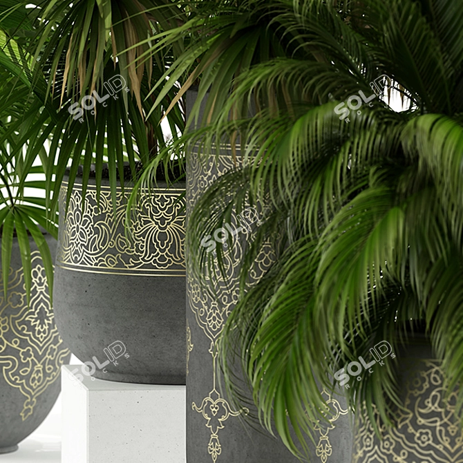 Eaststyle Handmade Pot Collection 3D model image 2