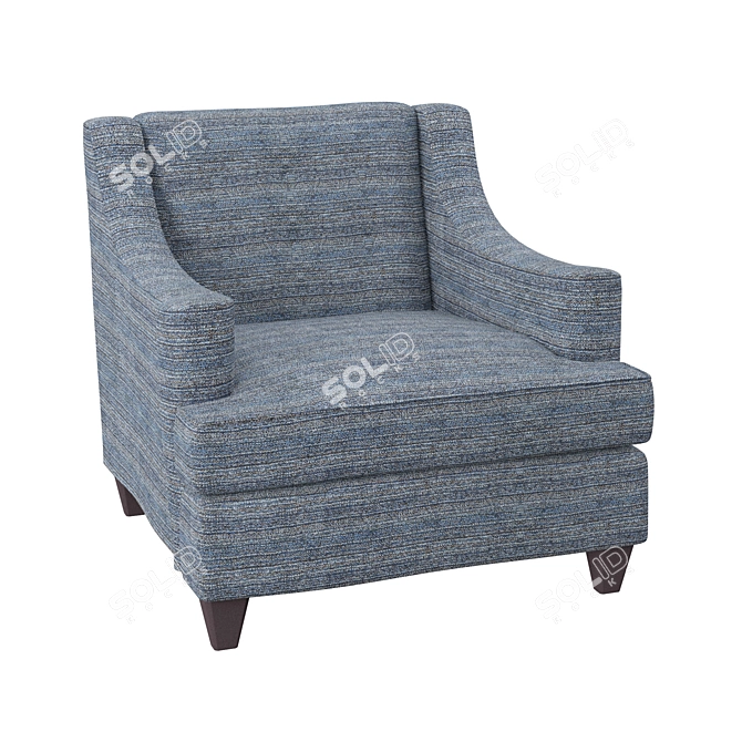 Cozy Classic Armchair 3D model image 1