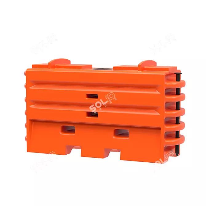 Water Cable Traffic Barrier: Superior Traffic Control Solution 3D model image 1