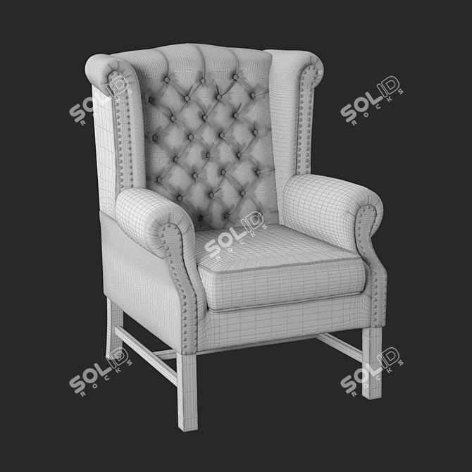 Cozy Comfy Armchair 3D model image 3