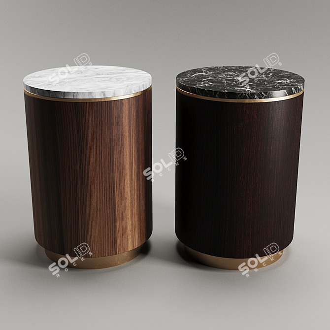 Sleek Modern Coffee Table 3D model image 1