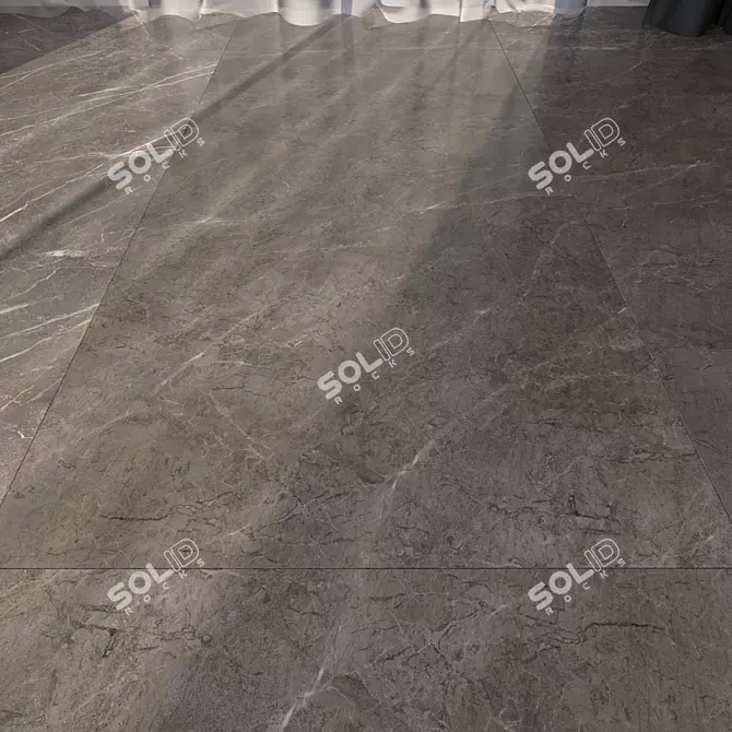 Elegant Marble Floor Tiles 3D model image 1