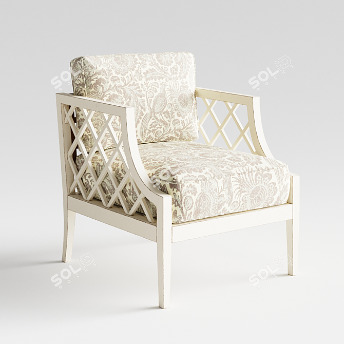 Classic Elegance: Sam Moore Idris Chair 3D model image 1