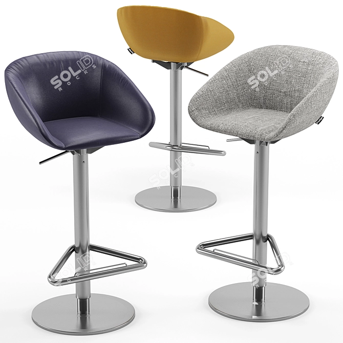 Calligaris Love Barstool: Stylish and Functional 3D model image 2