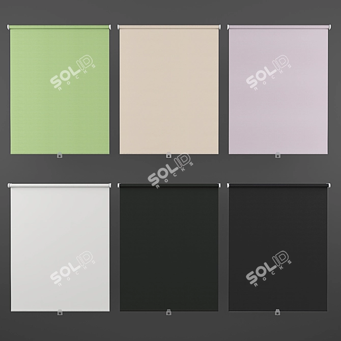 Roller Blinds Ikea Tupplur - Various Colors 3D model image 2