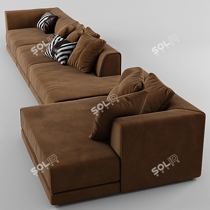 Baxter Rafael Sofa: Timeless Elegance for Your Home 3D model image 2