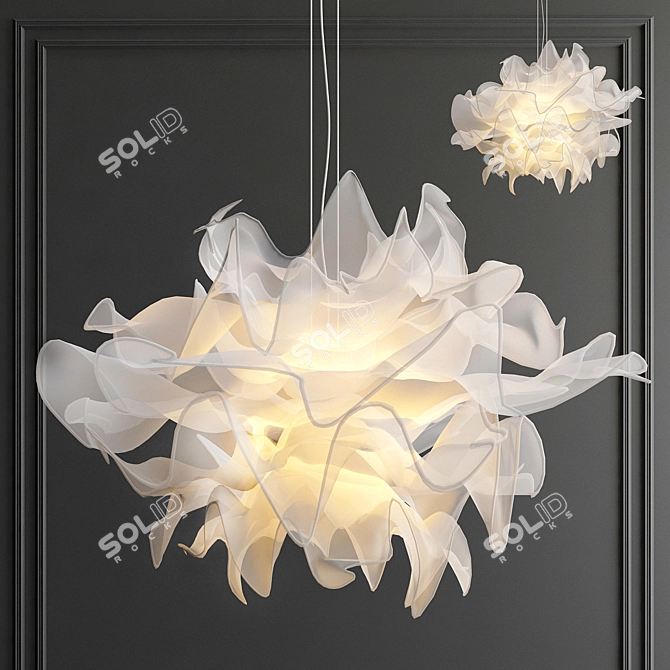 Fandango Pendant Light: Exquisite Illumination at its Finest 3D model image 1