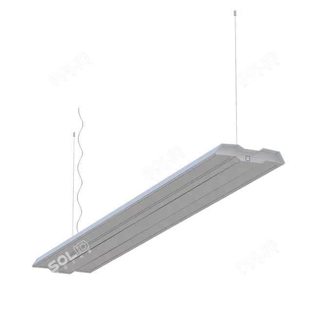 Space LED Dream: Innovative LED Suspension System 3D model image 2