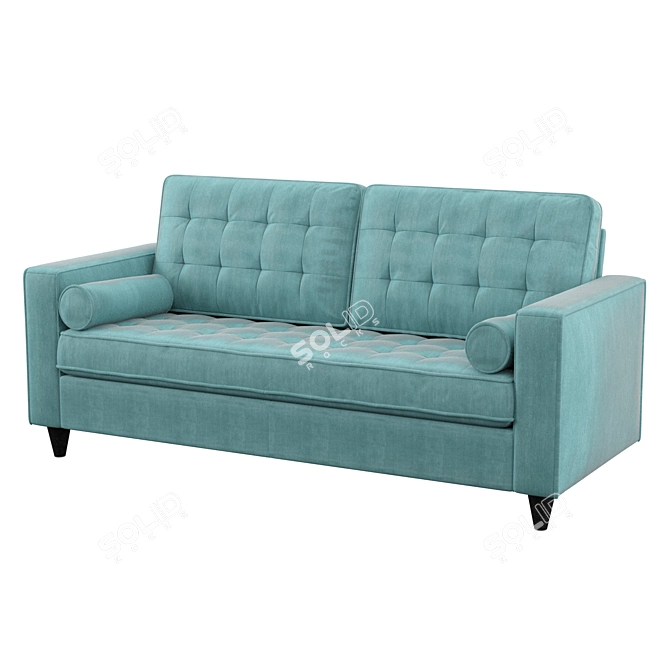 Cozy Convertible Sofa 3D model image 1