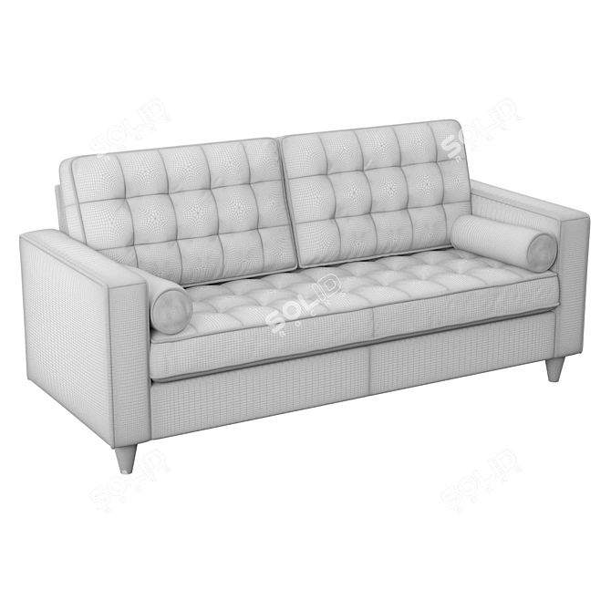 Cozy Convertible Sofa 3D model image 3