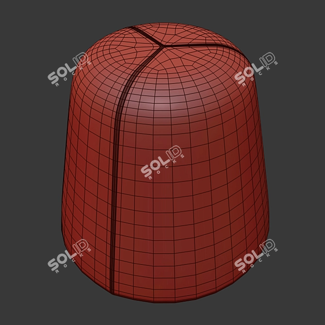 Luxury Terp Poufs - Sophisticated Design & Comfort 3D model image 3