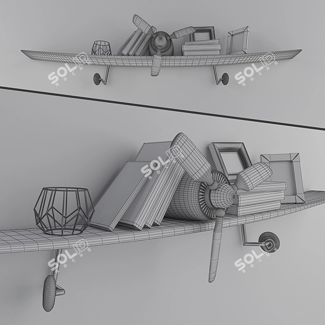 Aviator Loft Bookshelf 3D model image 3