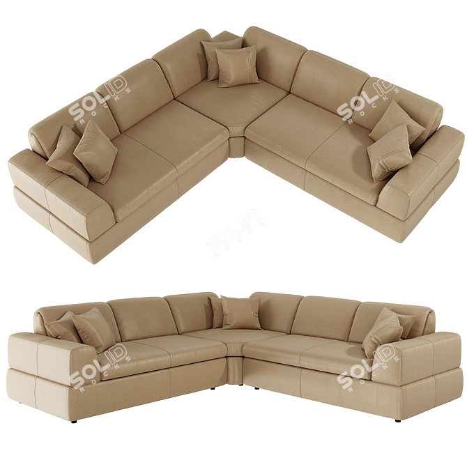 Alberta Salotti Accabi Sofa 3D model image 1