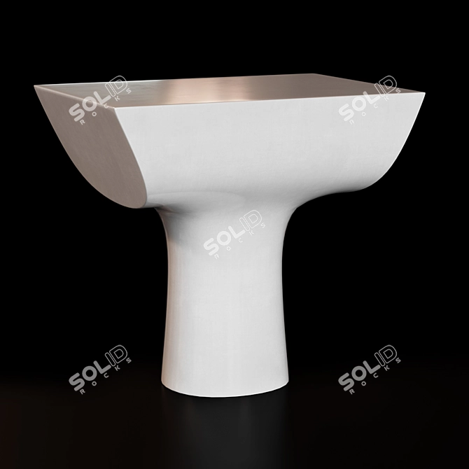 Inca Ceramic Side Table by Christian Liaigre 3D model image 1