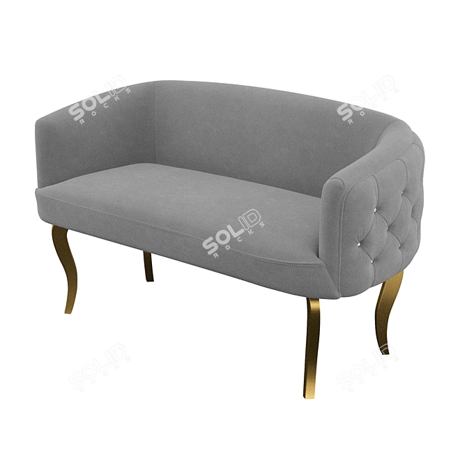 Cozy Cushion Sofa 3D model image 1