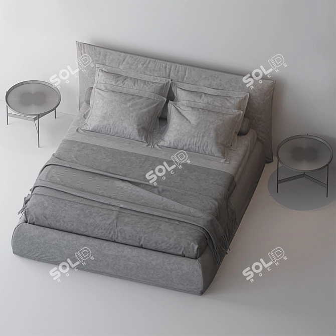 Piano Piumotto Bed 3D model image 3