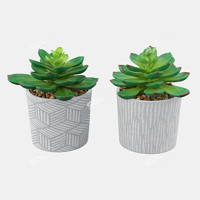 Eco-Friendly Live Plants 3D model image 1